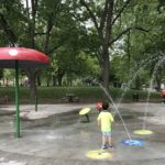 水遊び場解禁!スプラッシュパッド|2か月ぶりの公園へ外出